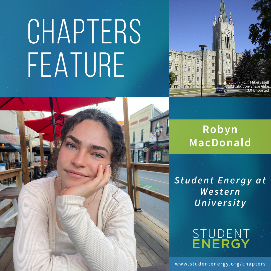 Chapters Spotlight: Robyn MacDonald Of Western University — Student Energy